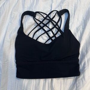 Lululemon Size 2 Black Free to Be Wild Bra